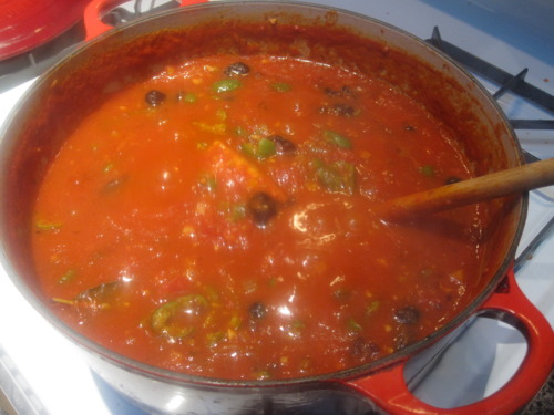 Chunky Tomato Sauce with Olives